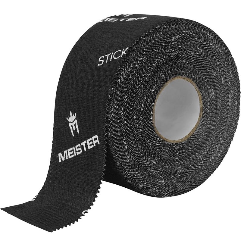 مايستر شريط رياضي مسامي احترافي من Meister StickElite - 15 ياردة × 1.5 بوصة - أسود - بكرتان - Image 1